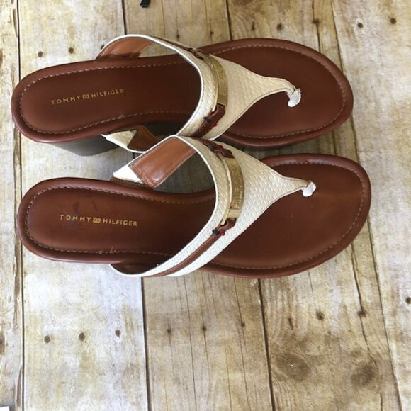 Tommy Hilfiger Siesta White Platform Sandal 10 - Picture 6 of 8